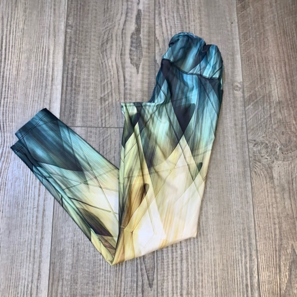 SoDanca multi colored shape dance funky leggings s